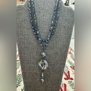 Park Lane Blue Crystal Necklace
